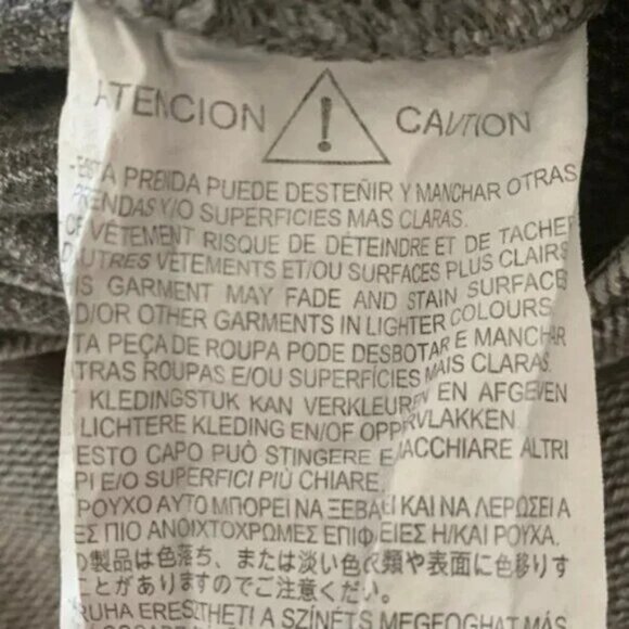 [⭐ PRICE FIRM] ZARA Denim Crossover Midi Skirt in Dark Gray Z1975 SMALL S - Picture 16 of 16